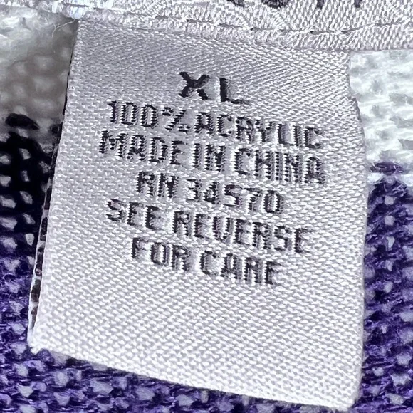 Longline Knit Cardigan Sweater Duster Geometric Aztec Boho Southwestern purple - Picture 4 of 11